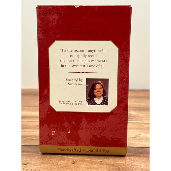 1999 HALLMARK ORNAMENT QX6617 ICE CREAM SUNDAE GOLFER MOUSE BY SUE TAGUE - Picture 3 of 10